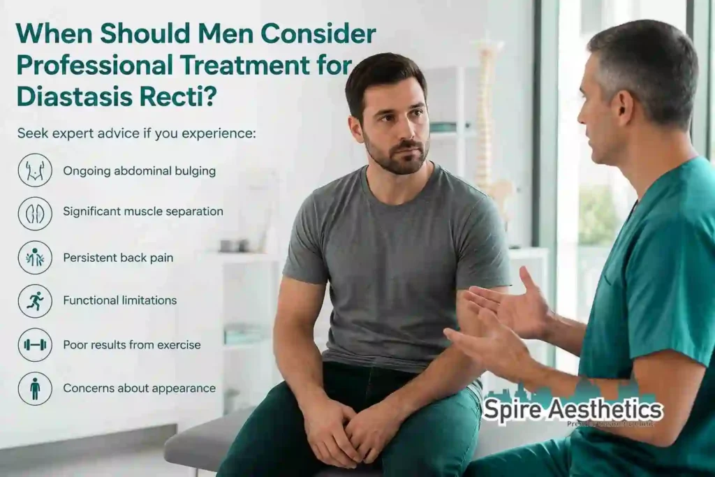 When Should Men Consider Professional Treatment for Diastasis Recti Rutherglen?